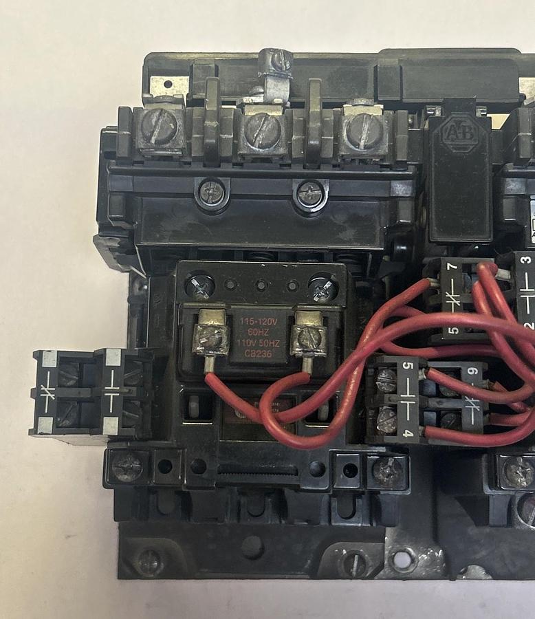 Used ALLEN BRADLEY,505BOD,REVERSING STARTER SIZE 1 27A 600V