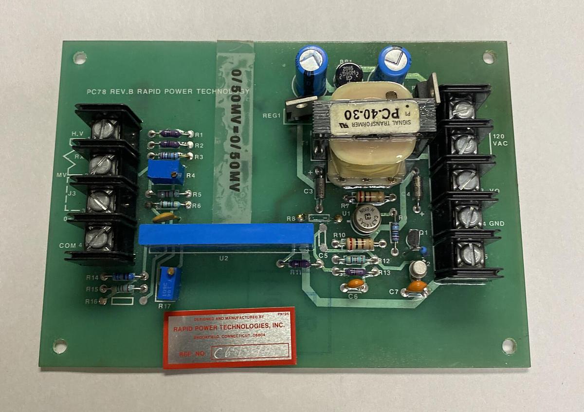 Used RAPID POWER TECHNOLOGIES,PC78,CONTROL BOARD