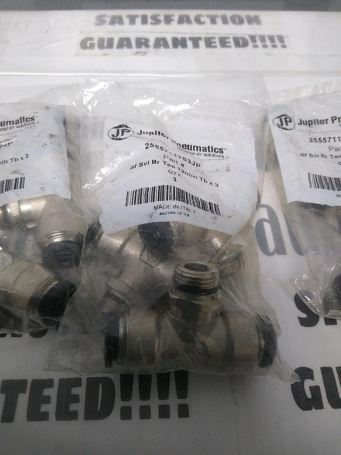 JUPITER PNEUMATICS,2555711763JP,TUBE MALE SWIVEL BRANCH TEE 12MMX3/8 LOT OF 3