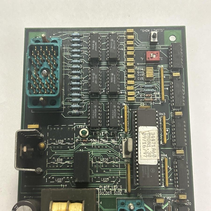 Used AJAX MAGNETHERMIC,72011A25,TEMPERATURE MONITORING BOARD