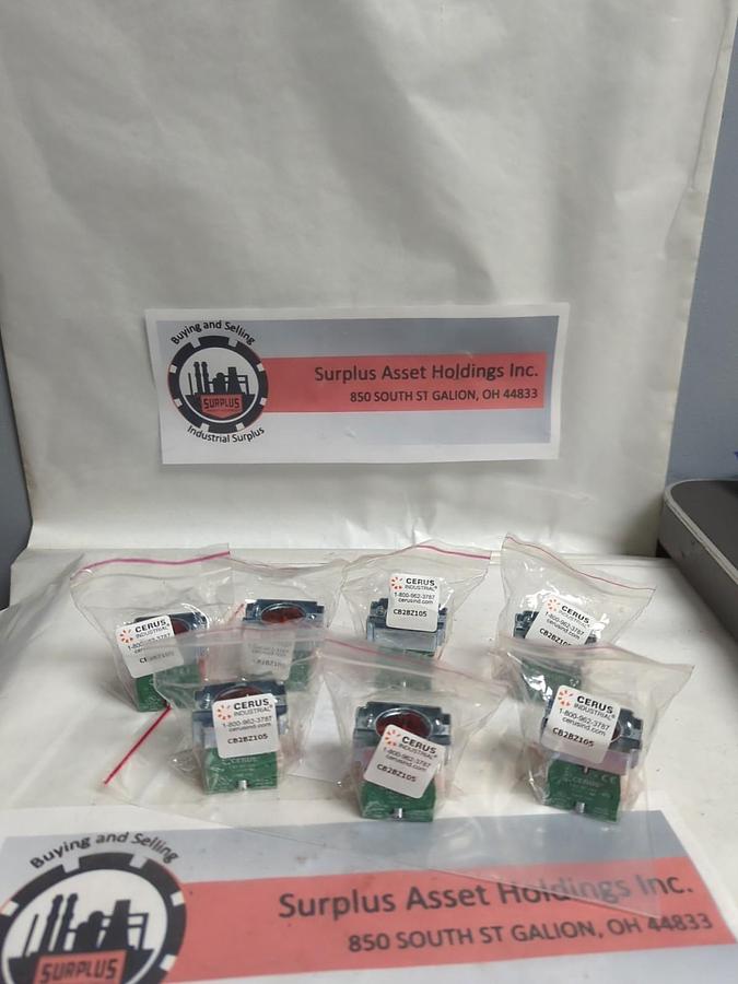 CERUS,CB2BZ105,AUXILLIARY CONTACT BLOCK 240V 10A LOT OF 7 NOS