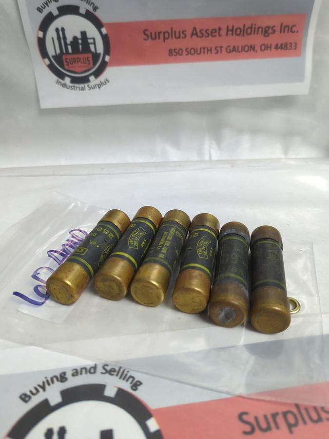 Used CEFCO,OT60,ONE-TIME 60 AMP FUSE LOT OF 6 PRE-OWNED