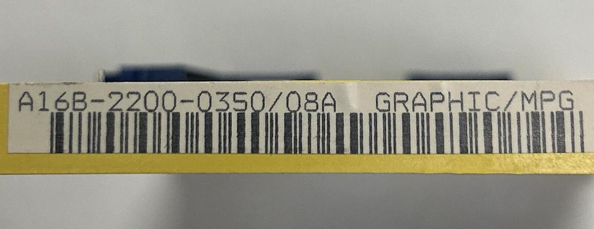 Used FANUC,A16B-2200-0350/A16B-2200-0350/08A, GRAPHICS BOARD