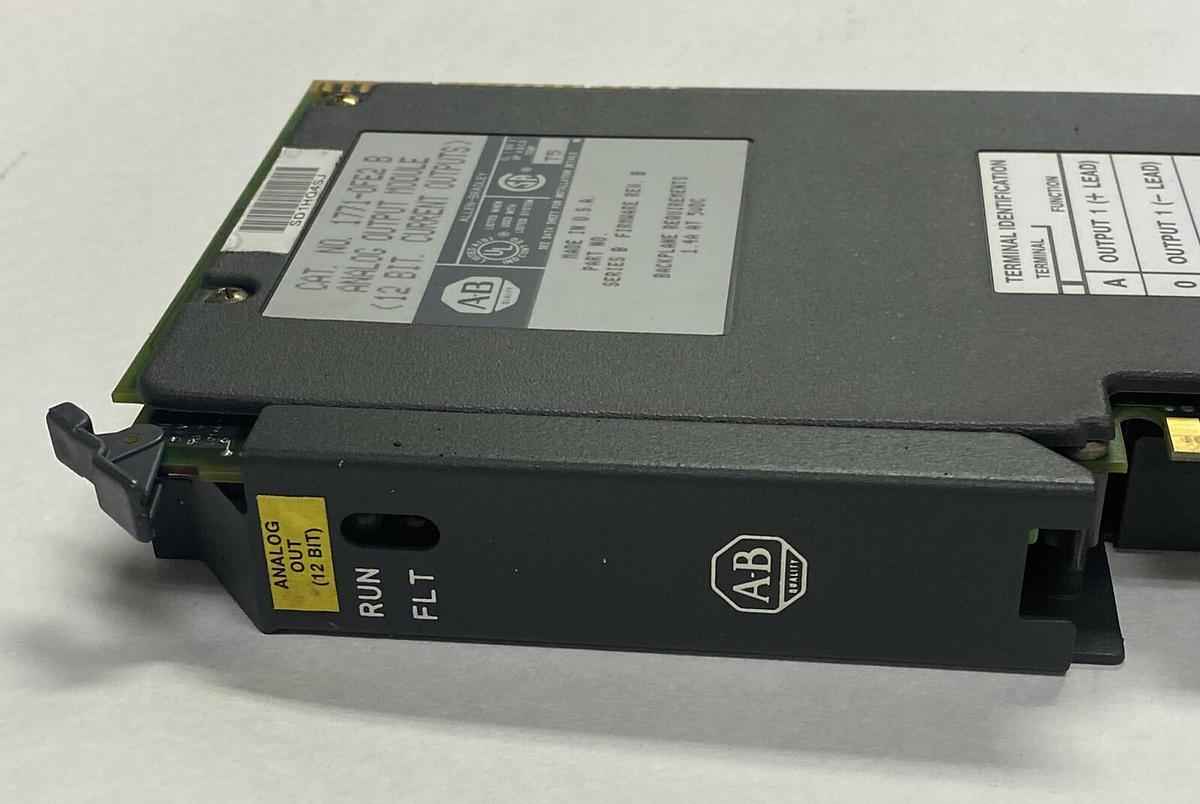 Used ALLEN BRADLEY,1771-OFE2,SER B ANALOG OUTPUT MODULE