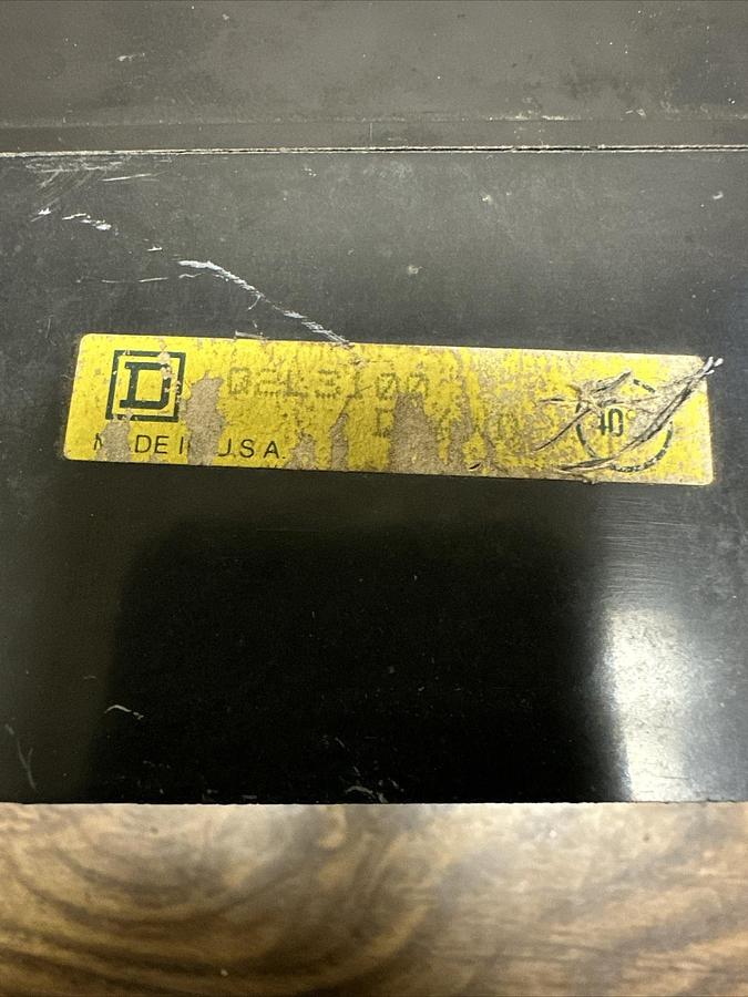 Used Square D,Q2L3100,100Amp 3 Pole 240V Circuit Breaker