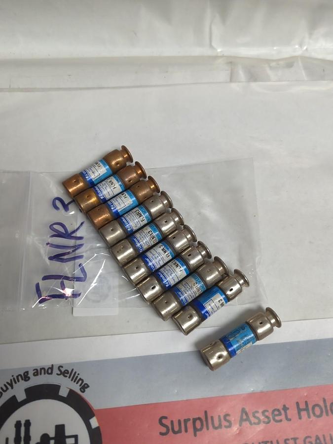 Used LITTELFUSE,FLNR3,TIME-DELAY 3 AMP FUSE LOT OF 10 PRE-OWNED