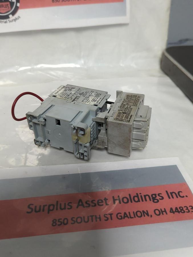 Used ALLEN BRADLEY,100-C09*400,CONTACTOR W/ 193-EA1EB OVERLOAD RELAY PRE-OWNED