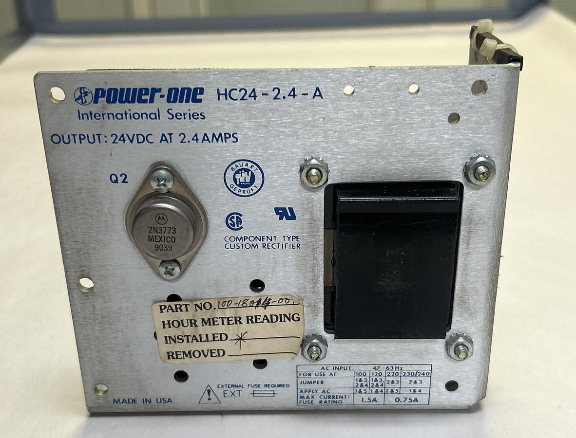 Used POWER ONE,HC24-2.4-A,POWER SUPPLY