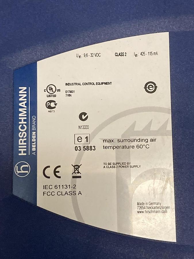 Hirschmann,Spider II 8TX-ECC,Rail Switch