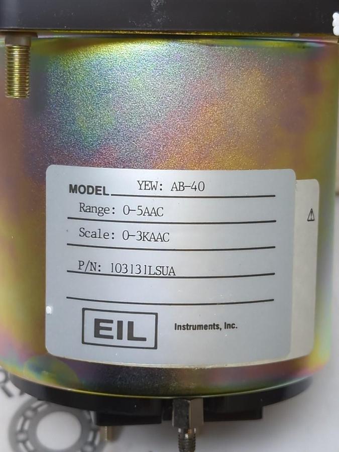 ELI INTRUMENTS,YEW: AB-40,RANGE: 0-5AAC  SCALE: 0-3KAAC PANEL METER NOS