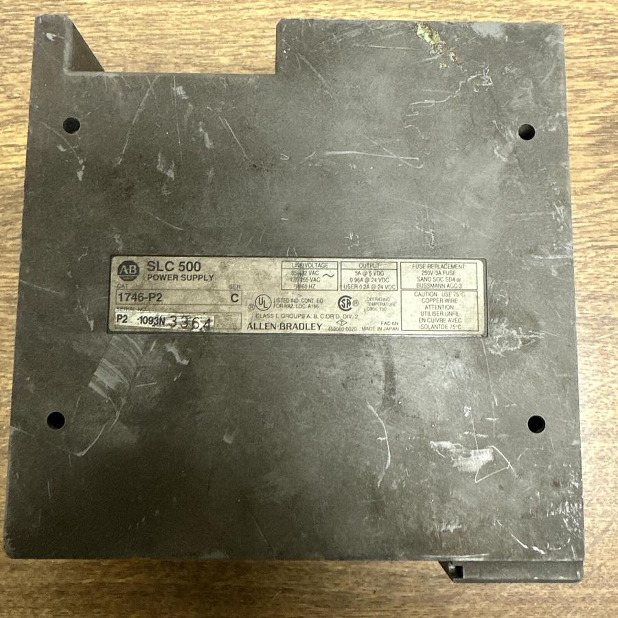 Used A-B SLC500,1746-P2,Power Supply