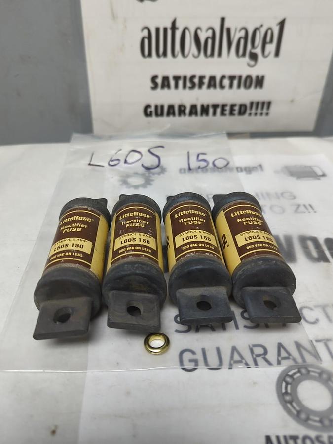 LITTELFUSE,L60S-150,RECTIFIER 150 AMP FUSES LOT OF 4 NOS