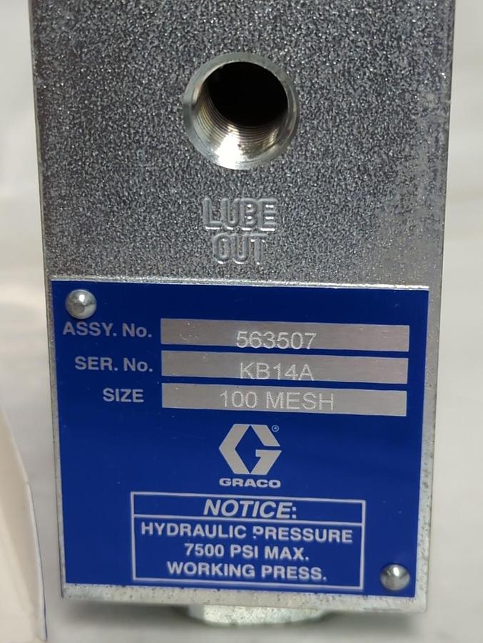 GRACO,563507,SIZE 100 MESH INLINE FILTER B14A NOS