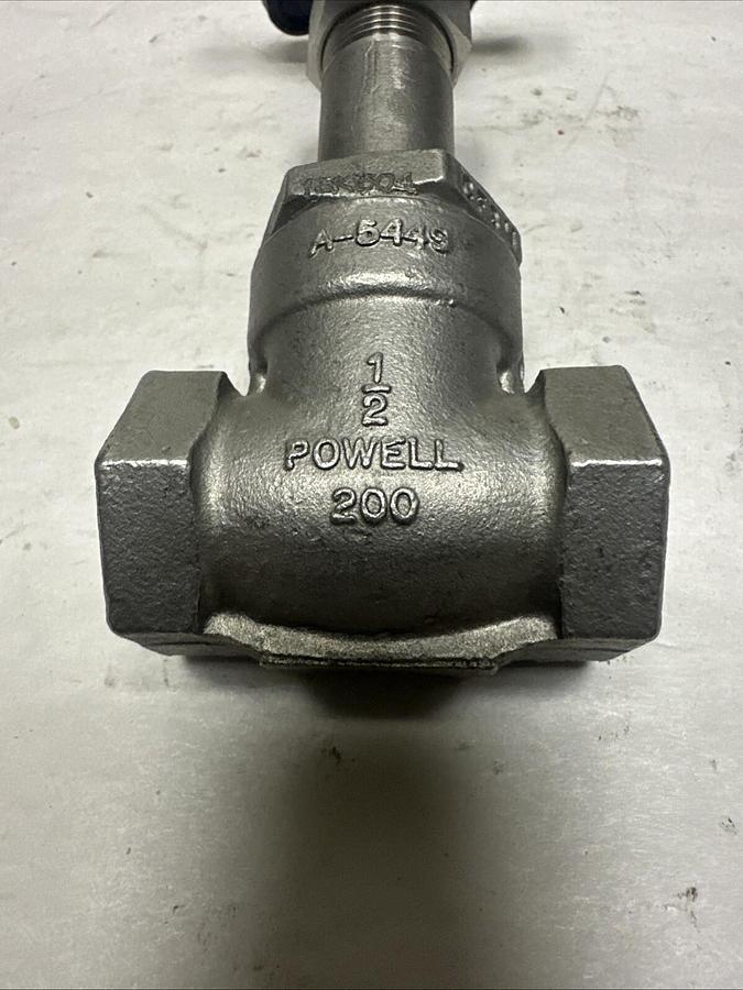 Powell,A-5449,1/2" 200 NPT Steel Gate Valve