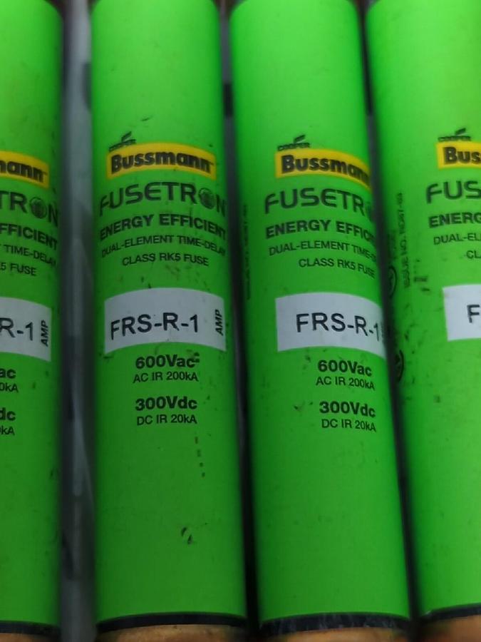COOPER BUSSMANN,FRS-R-1,1 AMP FUSETRON FUSE LOT OF 6 NOS