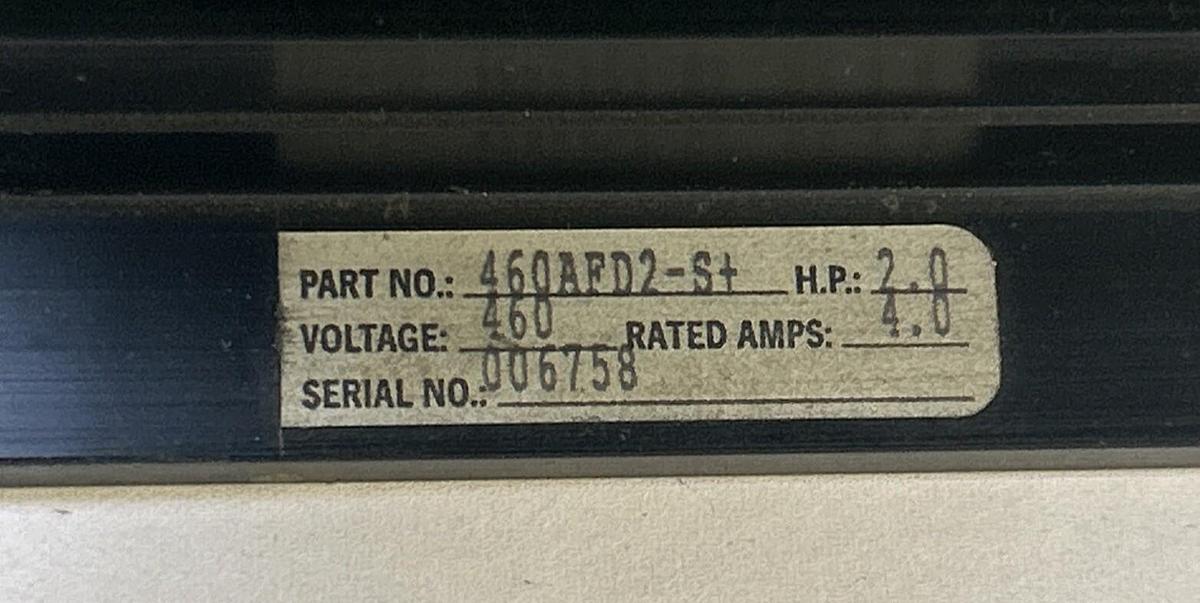 Used ELECTROMOTIVE,460AFD2-S+,VARIABLE AC DRIVE