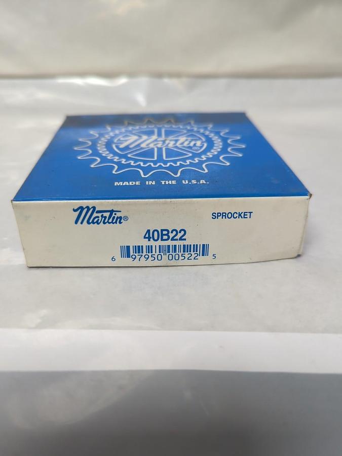 MARTIN,40B22,SPROCKET #40 CHAIN 22 TEETH NOS