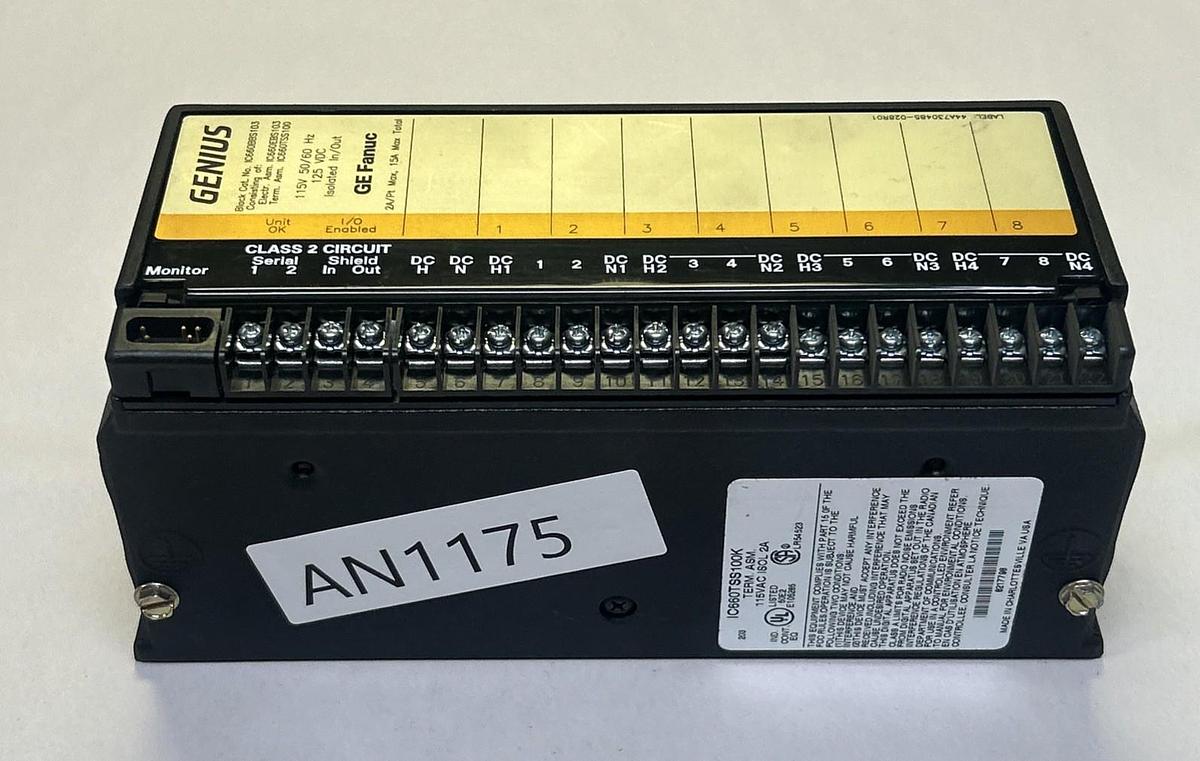 Used GE FANUC,IC660BBS103,ISOLATED IN / OUT GENIUS BLOCK MODULE