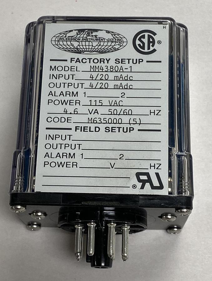 WILKERSON INSTR CO,MM4380A-1 ,MIGHTY MODULE TRANSMITTER MODULE 115V NOS