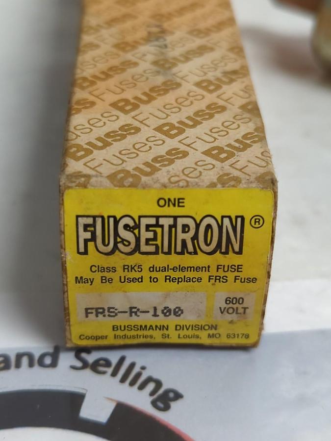 COOPER BUSSMANN,FRS-R-100,FUSETRON 100 AMP FUSE NOS