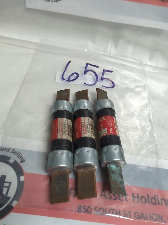 Used EAGLE,655,FUSE 100 AMP LOT OF 3 PRE-OWNED