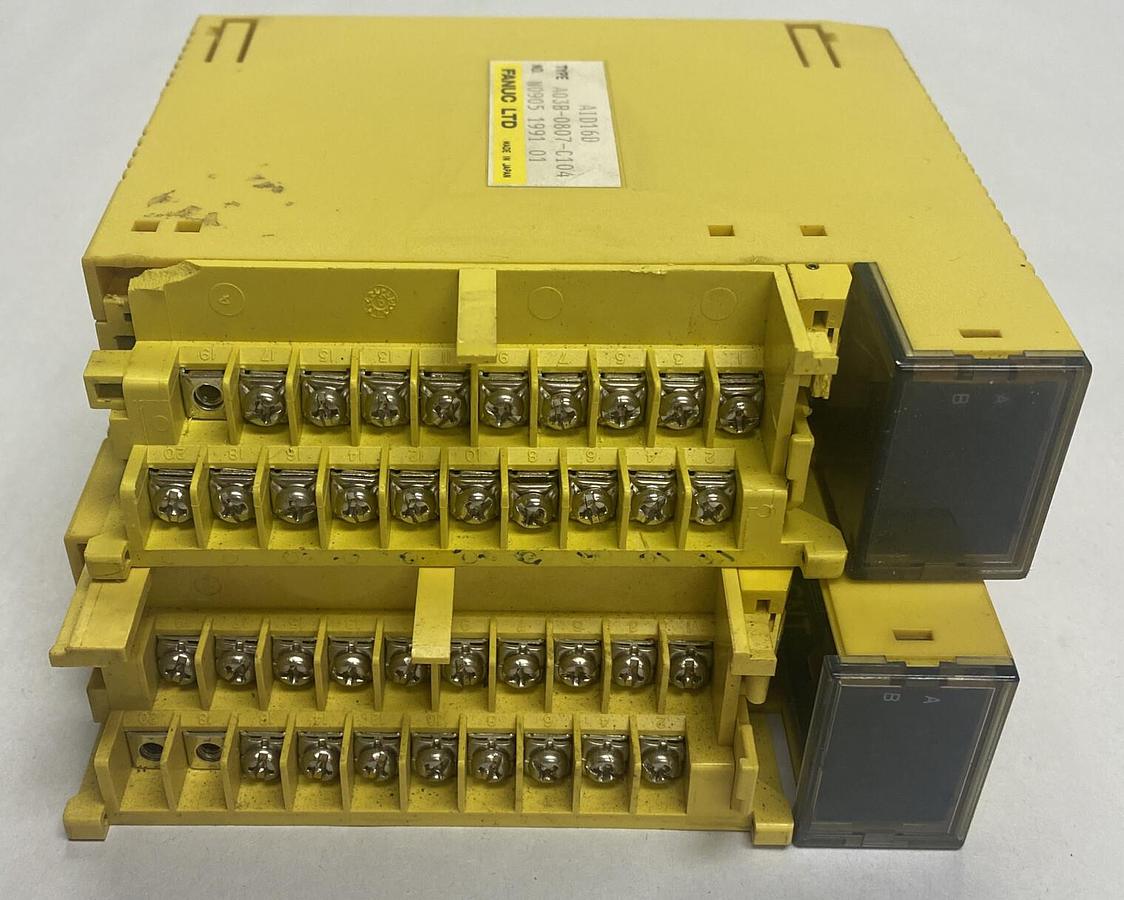Used GE FANUC,A03B-0807-C104 AID16D, INPUT/OUTPUT MODULE LOT OF 2