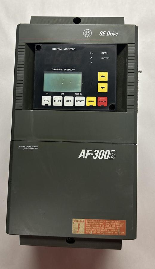 Used GENERAL ELECTRIC,6VAF343002B-A2,AF-300 DRIVE 2HP 460VAC