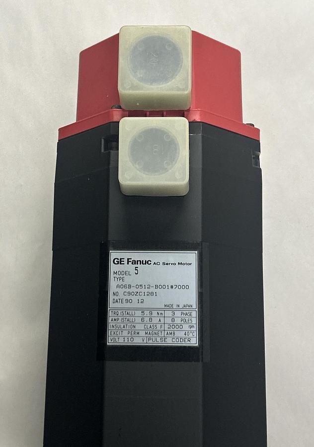 FANUC,A06B-0512-B001/7000,AC SERVO MOTOR 2000RPM NOS
