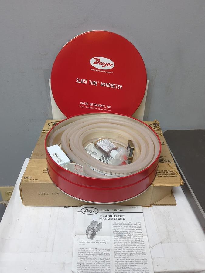 DWYER,1211-120,MANOMETER SLACK TUBE NEW