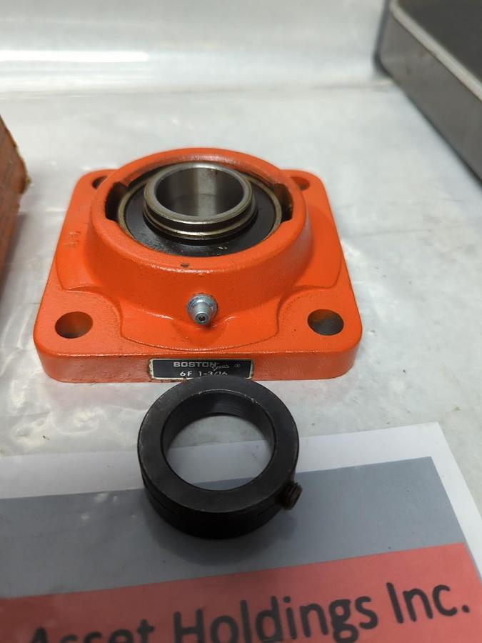 BOSTON GEAR,6F 1-3/16,4-BOLT FLANGE MOUNT BEARING 1-3/16 INCH BORE NOS