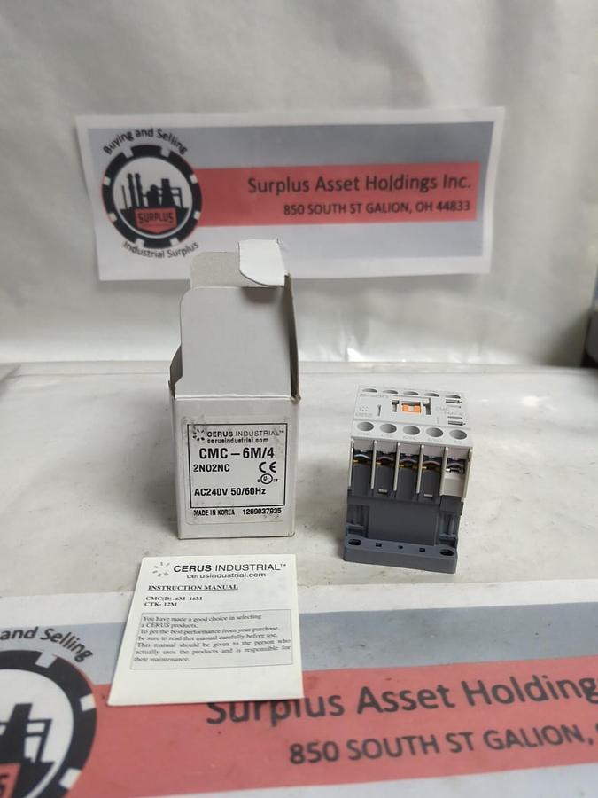 CERUS/ORION,CMC-6M/4,MINI CONTACTOR/RELAY AC240V 50/60HZ NOS