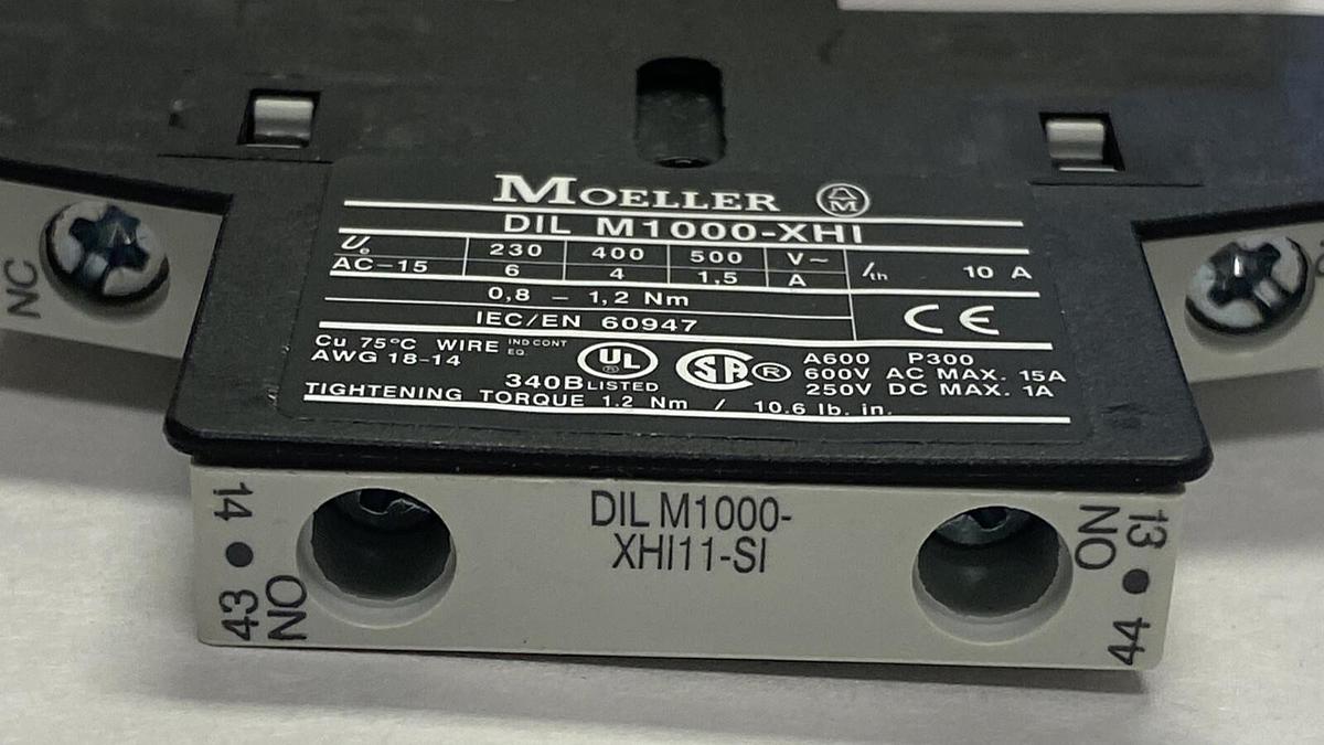 MOELLER,DILM1000-XHI11-SI,AUXILIARY CONTACT MODULE NEW