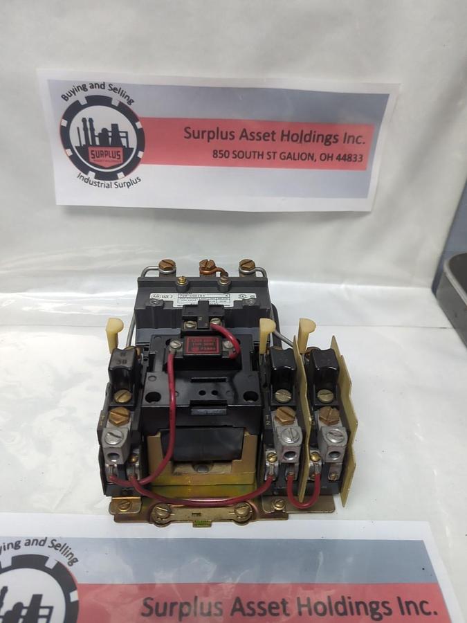 Used ALLEN BRADLEY,709-C0D103,SERIES K MOTOR STARTER 3PHASE 3-POLE SIZE 2 PRE-OWNED