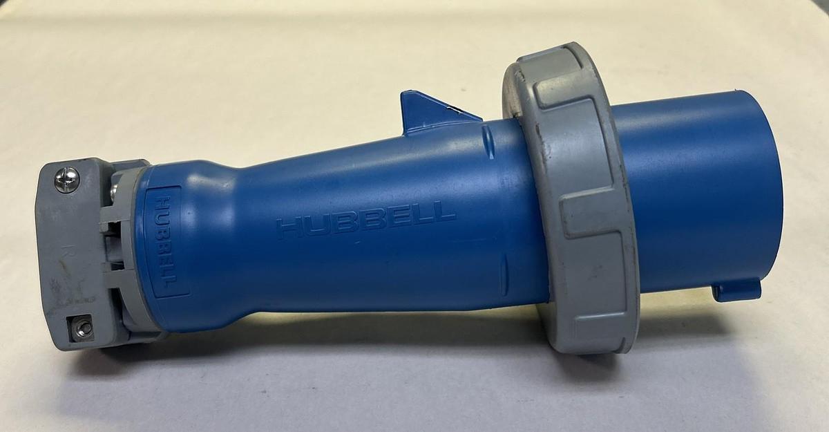 Used HUBBELL,460P9W,WATERTIGHT PLUG 60A 250V