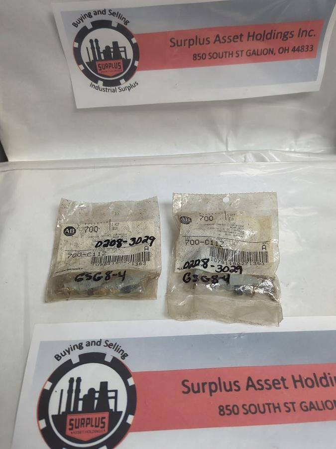 Used ALLEN BRADLEY,700-C11Z,SERIES A OVERLAP CONTACT CARTRIDGE REAR DECK LOT OF 2 NOS