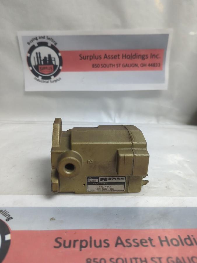Used ROSS,VA 26,SOLENOID PILOT VALVE 110/50 110-120/60 PRE-OWNED