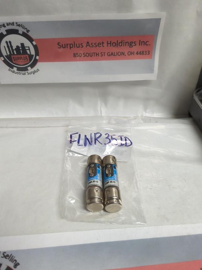 Used LITTELFUSE,FLNR-35ID,INDICATOR 35 AMP FUSE LOT OF 2 PRE-OWNED