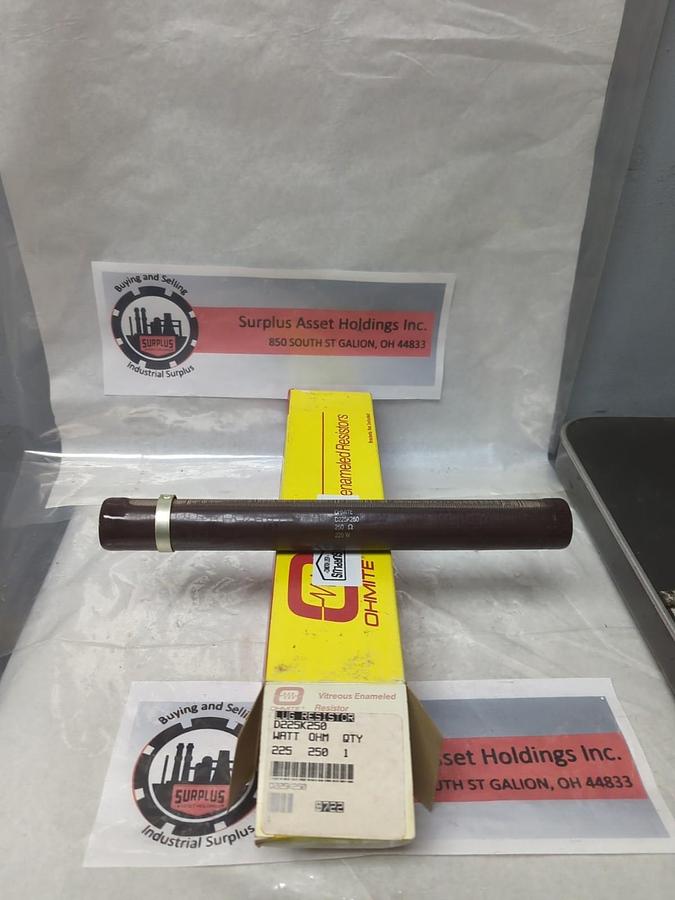 OHMITE,D225K250,LUG RESISTOR 250 OHM 225 WATT NOS