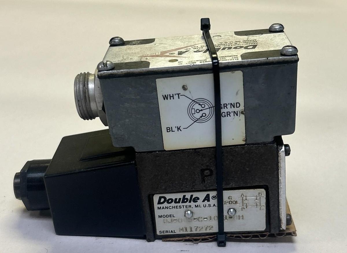 Used DOUBLE A,QJ-005-C-10B1-BH,HYDRAULIC VALVE