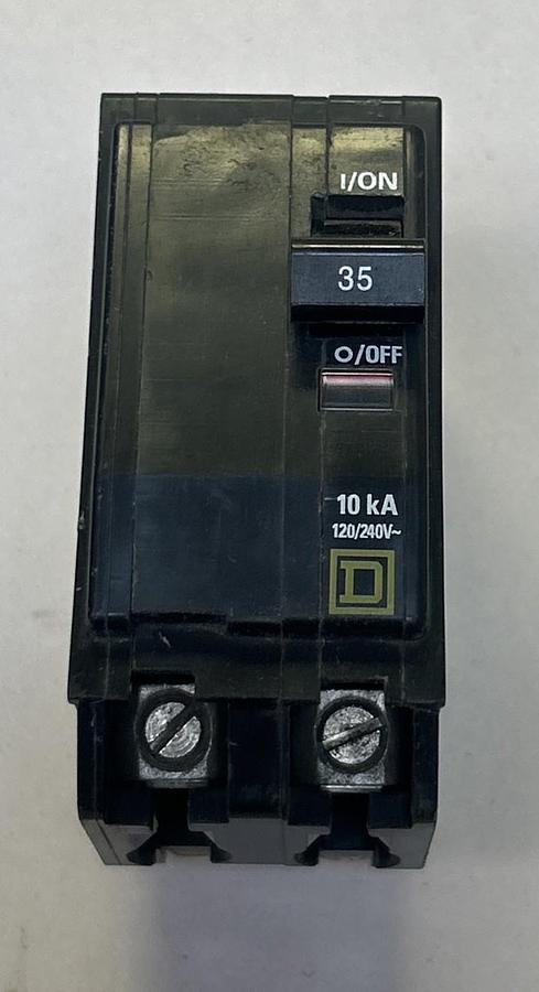 Used SQUARE D,QO235,CIRCUIT BREAKER 35A 120/240V 2P