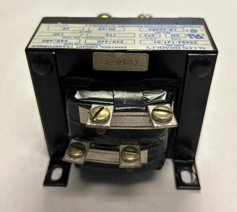 Used ALLEN BRADLEY,25634-141-01,TRANSFORMER .075KVA 240/480V