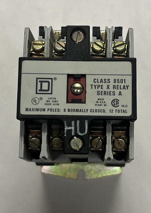 Used SQUARE D,8501X020,CONTROL RELAY
