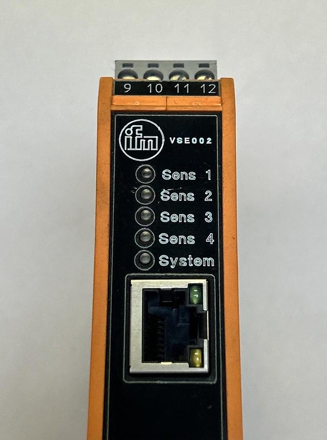 Used IFM EFECTOR,VSE002,DIAGNOSTIC SENSOR MODULE