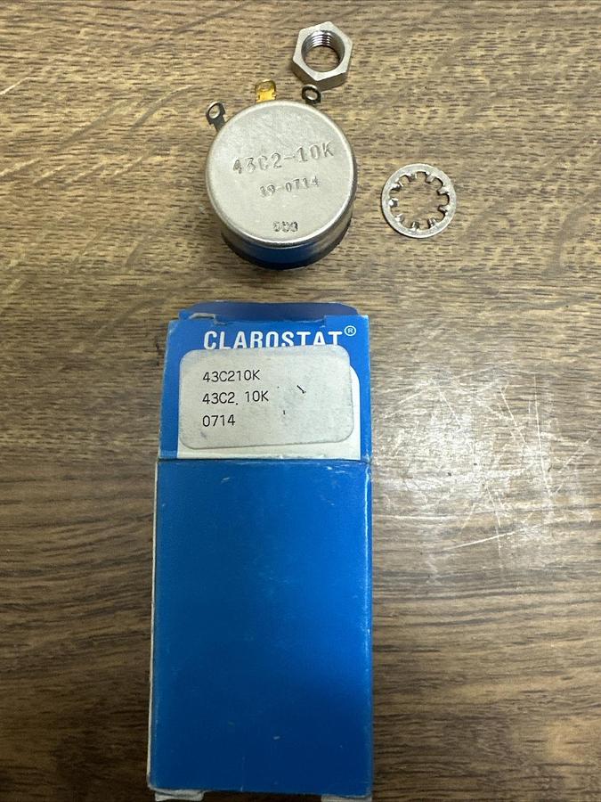 Clarostat,43C210K,Potentiometer 0-10k 2 Watt