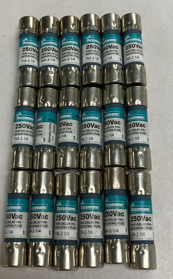 Cooper Bussmann,FNA-2-1/4,Fuse Lot Of 18
