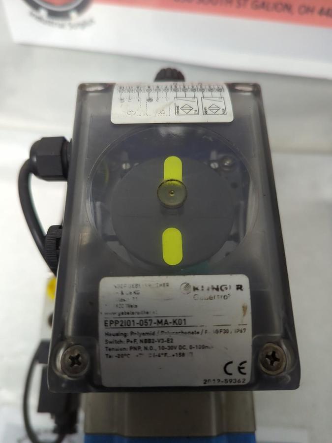 Used KLINGER,AT251U D A,AIR TORQUE PNEUMATIC ACTUATOR EPP2101-057 PRE-OWNED