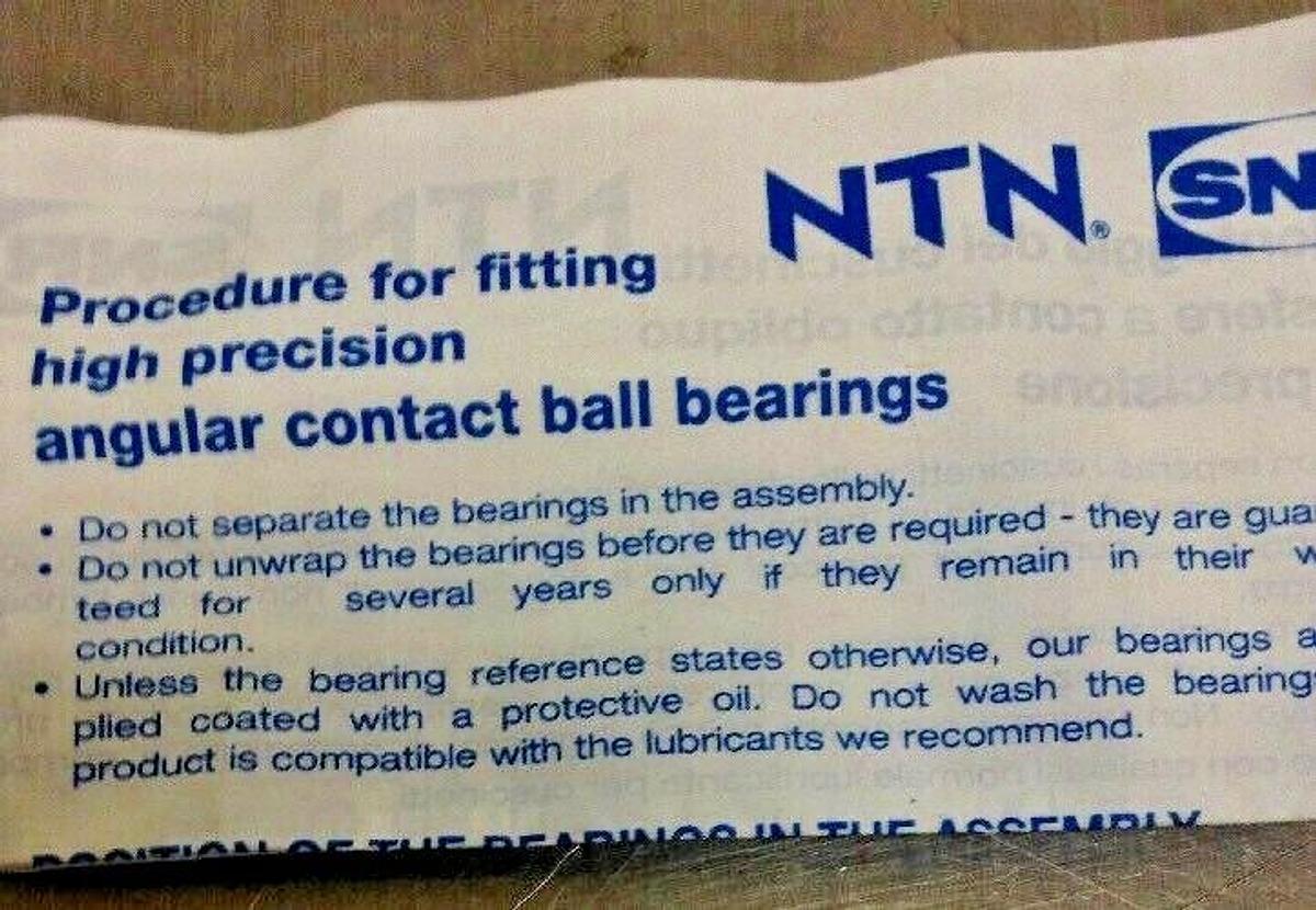 NTN/SNR, 7004CVDUJ,High Precision Angular Contact Ball Bearings Original Sealed