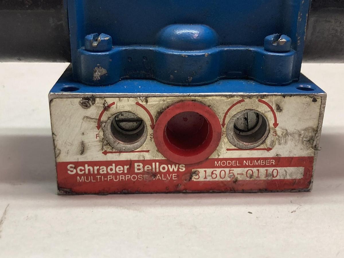 Used Schrader Bellows,31605-0110,4-Way Solenoid Valve