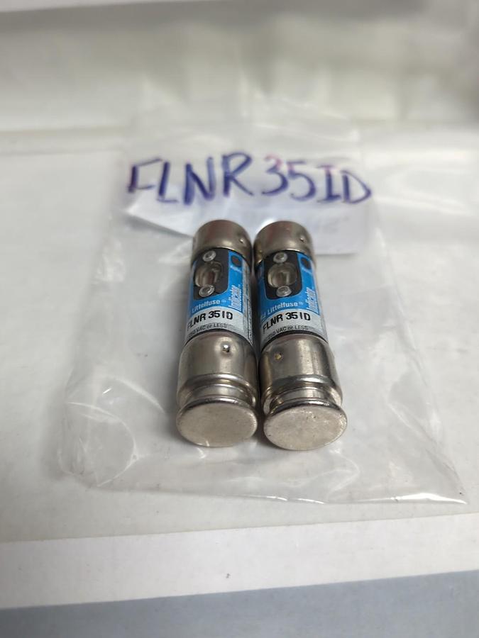 Used LITTELFUSE,FLNR-35ID,INDICATOR 35 AMP FUSE LOT OF 2 PRE-OWNED