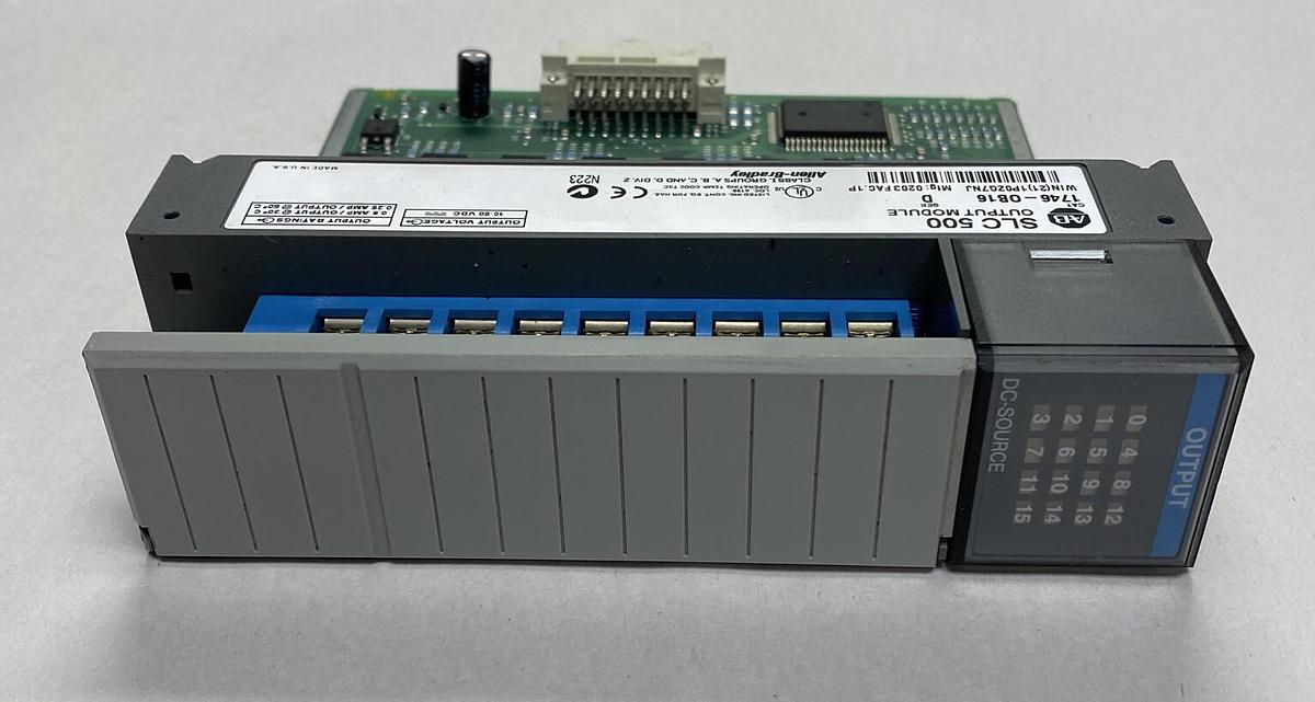Used Allen-Bradley,1746-0B16,Series D SLC500 Output Module
